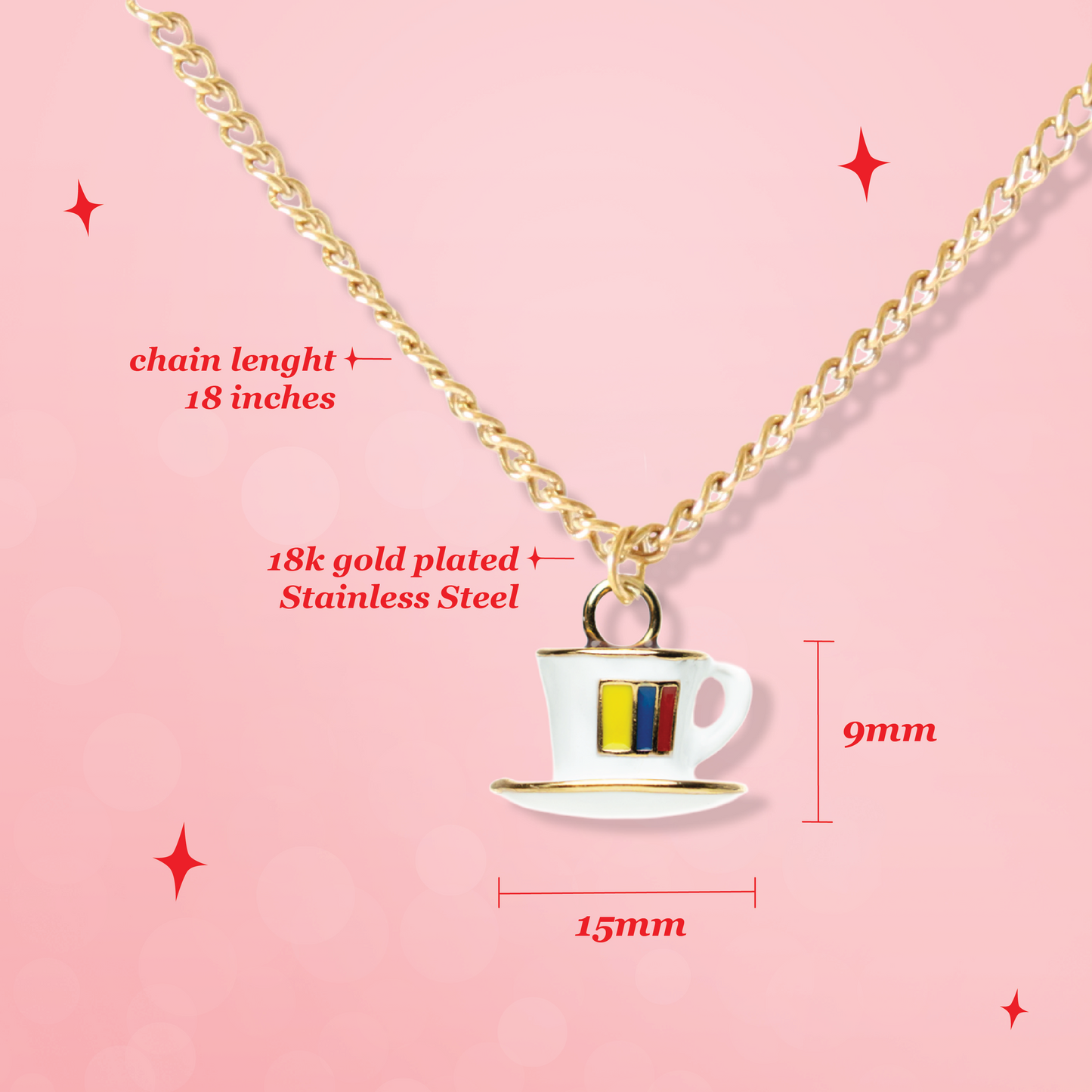 Coffee Cup Necklace
