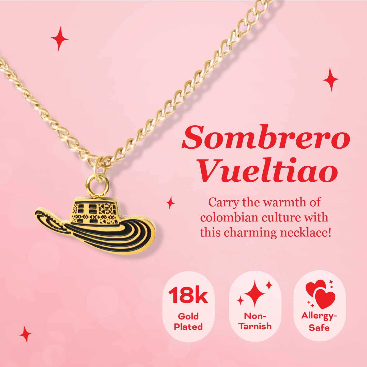 Sombrero Vueltiao Necklace