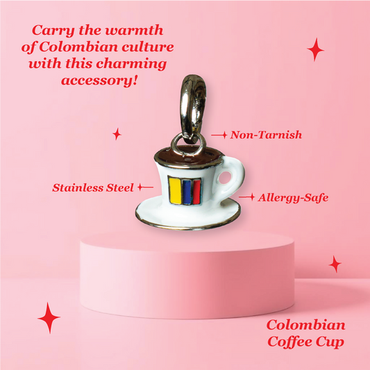 Colombia Coffee Cup Charm