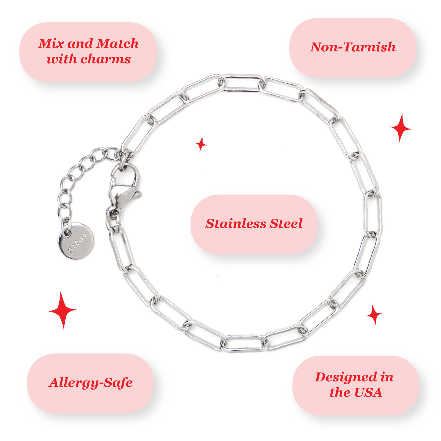 Pulsera Paperclip