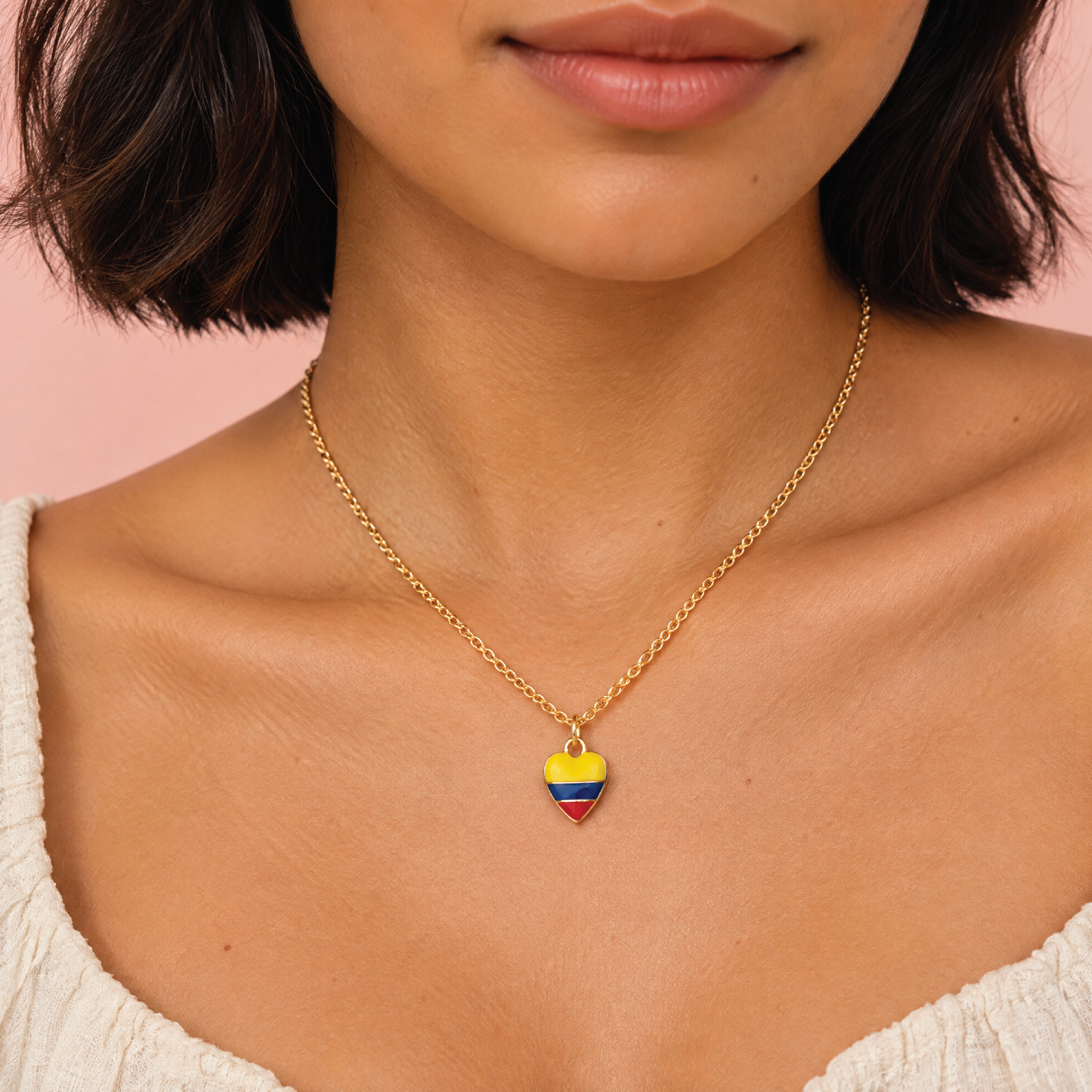 Colombia Flag Necklace