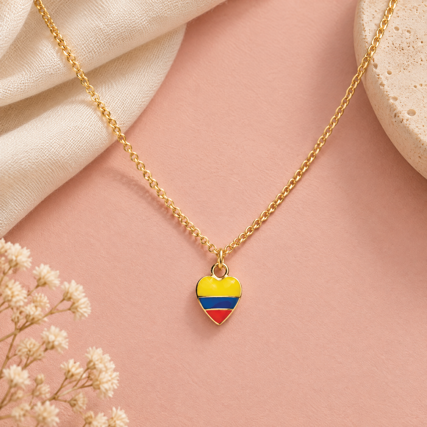 Colombia Flag Necklace