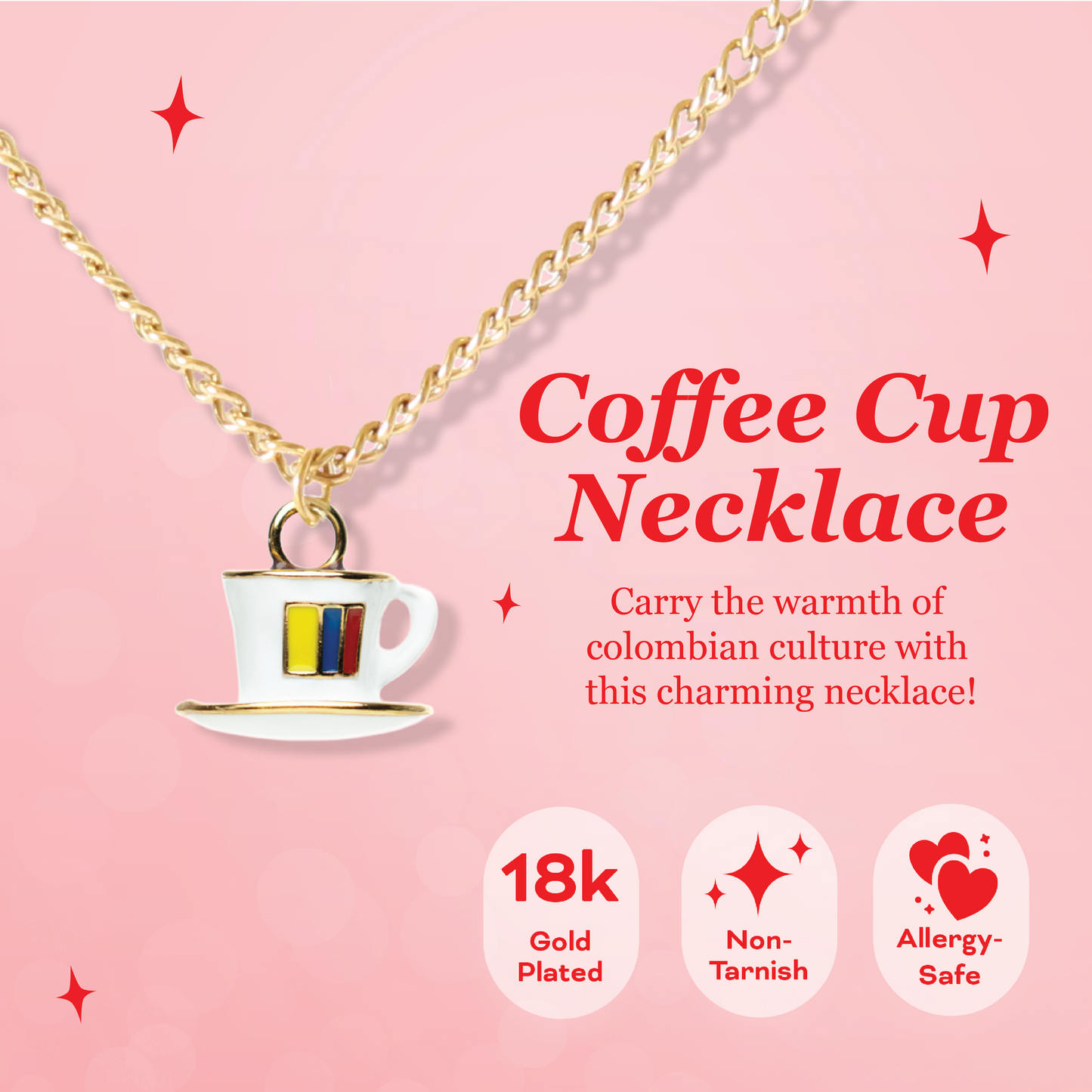 Coffee Cup Necklace