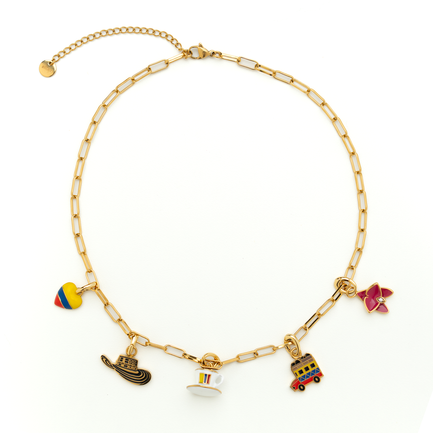 Collar de dijes Colombianos