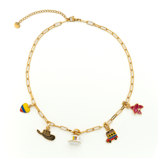 Pulsera de dijes Colombianos