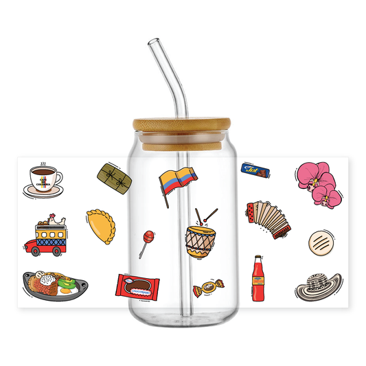 Colombian Cositas Cup Wrap Stickers